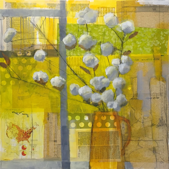 cotton in the window, by laurie breen