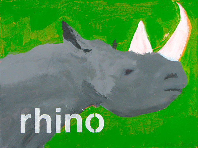 rhino painting