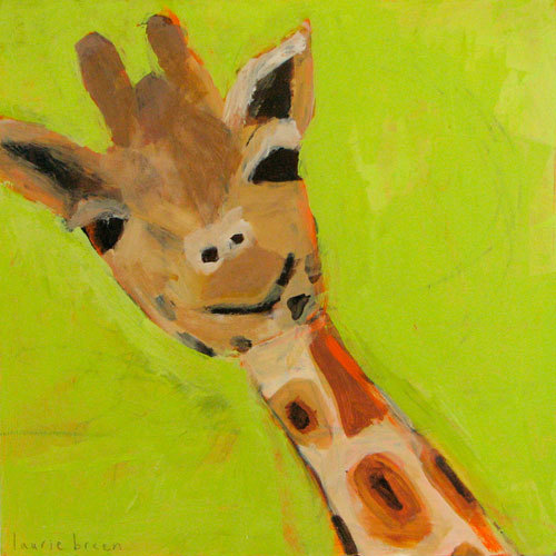 giraffe 
painting
