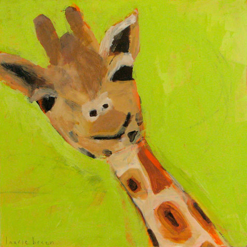 giraffe 
painting