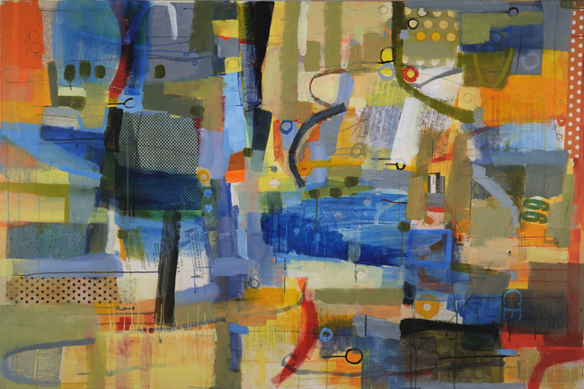 laurie breen--contemporary mixed media still-life and abstract paintings & art for children's spaces