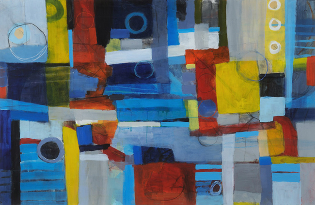laurie breen--contemporary mixed media still-life and abstract paintings & art for children's spaces